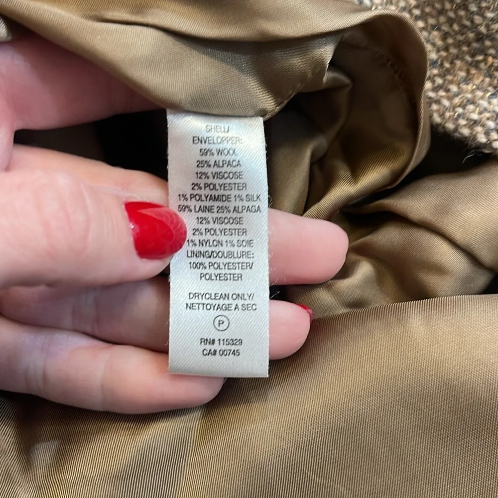 Badgley Mischka Wool and Alpaca Blend Skirt